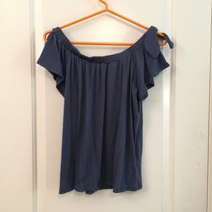 Blue, Off the Shoulder Top!